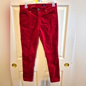 AG Red Velvet The Farrah Skinny Jean